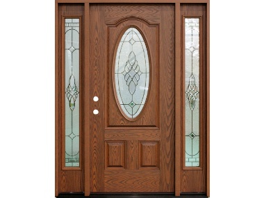 Bridgton Oak Decorative Door with Sidelites $1,495