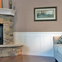 Wall & Fireplace